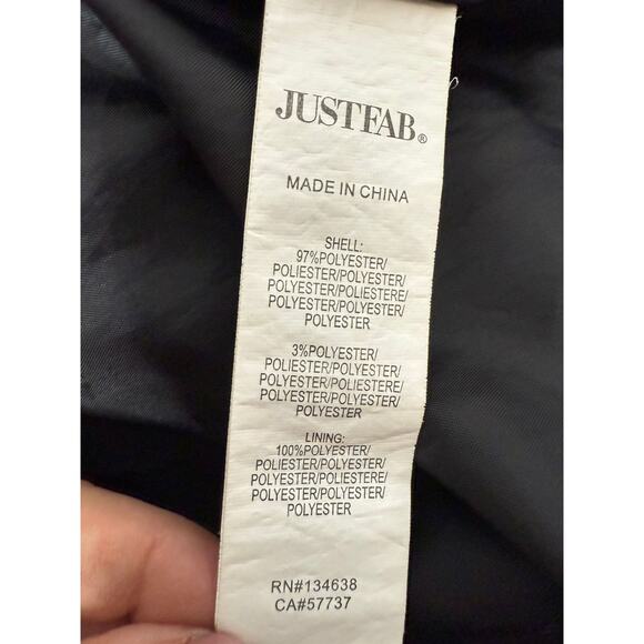 JUSTFAB Womens Satiny Lightweight Black Floral Print Bomber Jacket Size Small - Picture 6 of 7